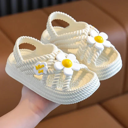 Children's Summer Sandals - Soft Sole Non-Slip Beach & Home Slippers for Boys and Girls
