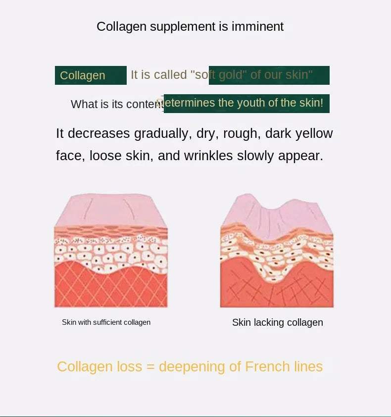 5pcs 30ml Seaweed Collagen Crystal Mask - Tiktok Hot Sale Replenishing Fruit Jelly Skin Care Masque