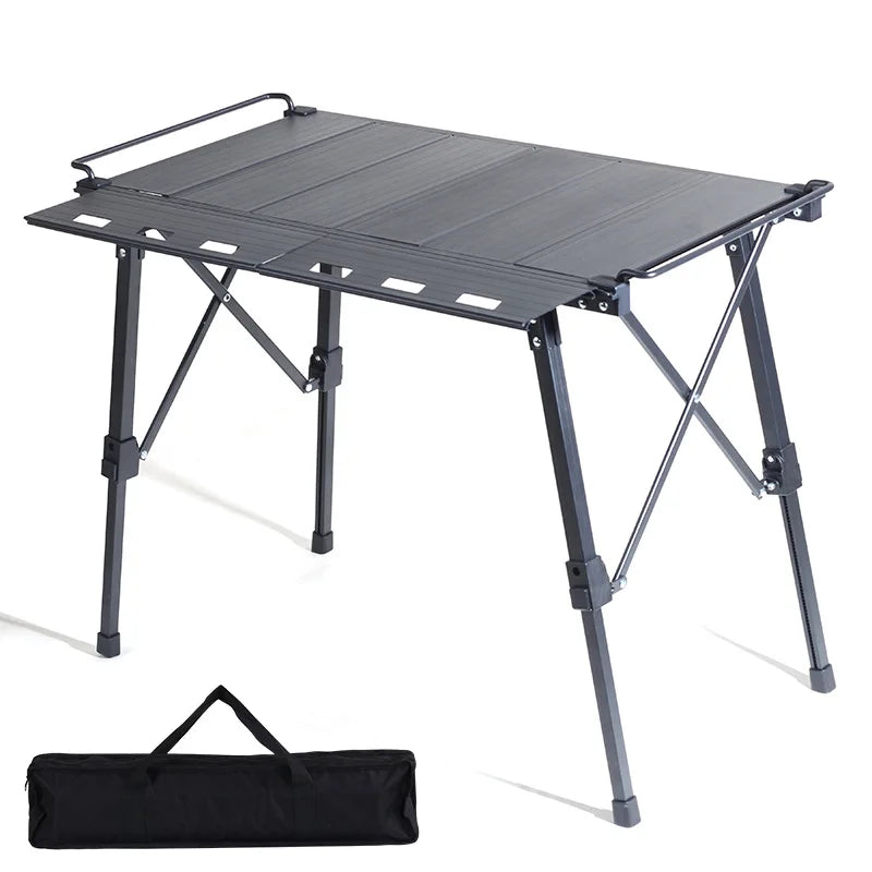 Lohascamping Folding Camping IGT Table – Lightweight Portable Roll Table with Adjustable Legs for BBQ, Desktop Burner & Backpacking