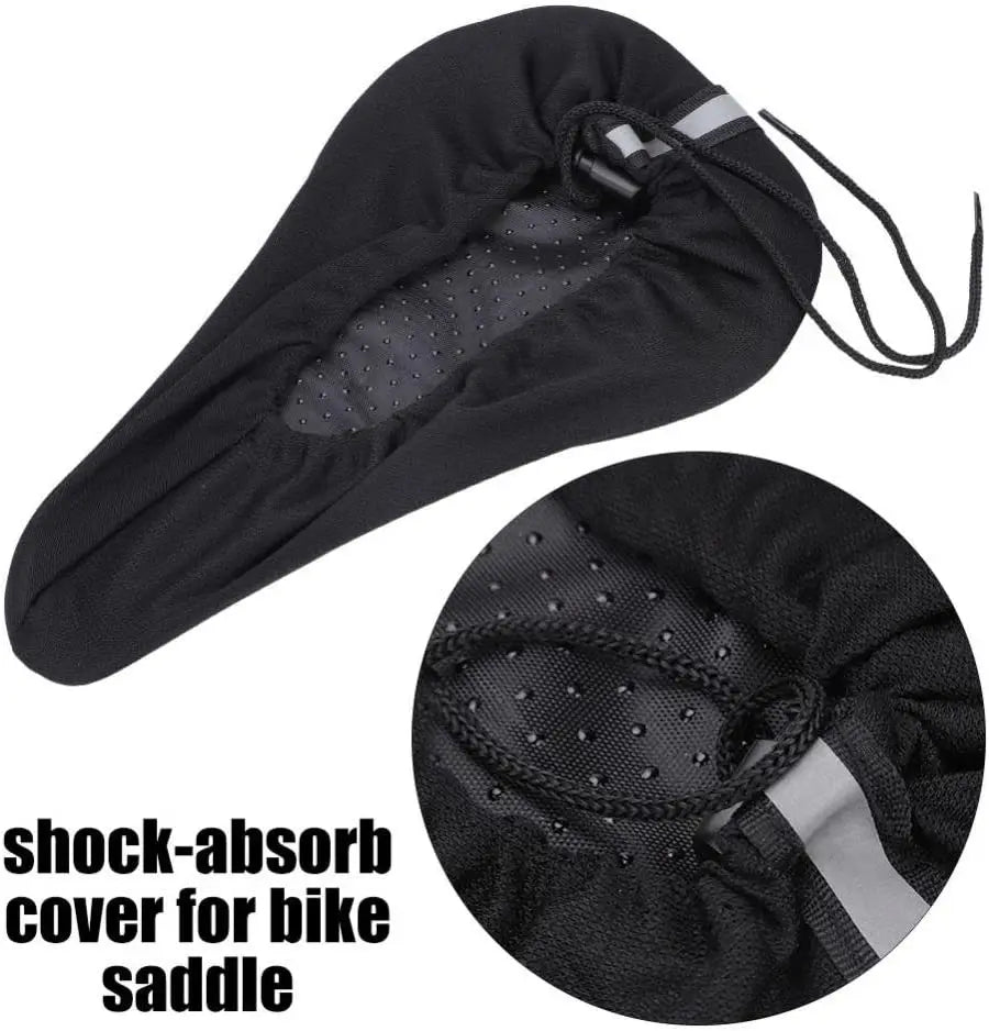 Soft 3D Padded Cycling Saddle Seat Cover – Comfortable Foam Cushion for MTB & Bicycle, Accessory for Better Ride