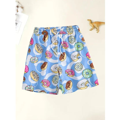 Unisex Ice Cream Graphic Shorts - 3D Print Quick-Dry Gym, Beach & Summer Sports Shorts