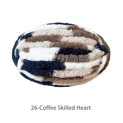 250g Extra Thick Ice Chenille Yarn Ball for Hand Knitting – Soft DIY Blanket, Cushion, Scarf & Pet Bed Yarn for Craft Projects