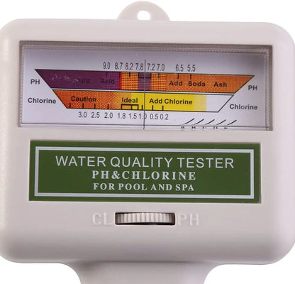2 in 1 PH & Chlorine Meter - Water Quality Tester for Pool and Aquarium, CL2 Measuring Device