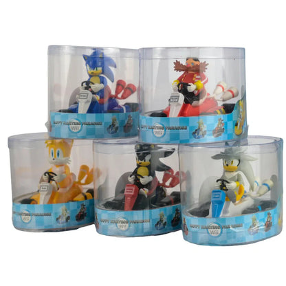 Anime Sonic the Hedgehog Pull Back Car Toy — Cartoon Figure Model, Kids Gift, Party & Home Decoration