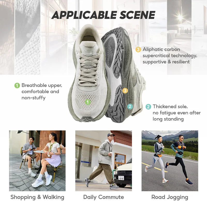 361 Degrees PopBlaze 6 Men's Running Shoes - Lightweight, Shock Absorbing, Comfortable & Wear Resistant Sneakers