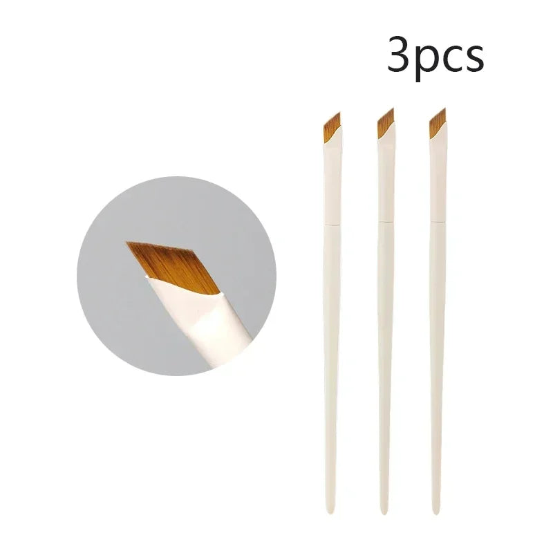 Upgrade Blade Eyeliner Brush | Ultra-Thin Fine Angle Flat Brush for Eyebrows & Under-Eye Makeup | Precise Detail White Brush