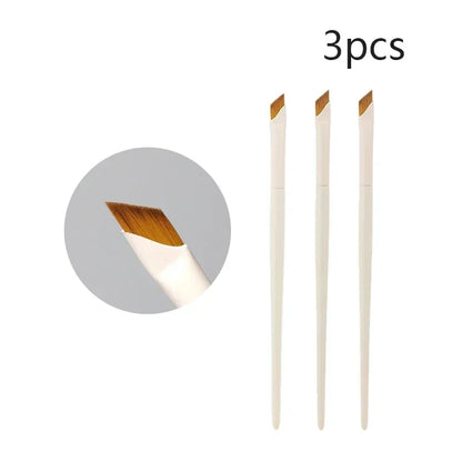 Upgrade Blade Eyeliner Brush | Ultra-Thin Fine Angle Flat Brush for Eyebrows & Under-Eye Makeup | Precise Detail White Brush