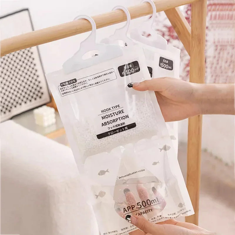 Hanging Dehumidifier Bag – Large Household Moisture & Mildew-Proof Water Absorption Desiccant