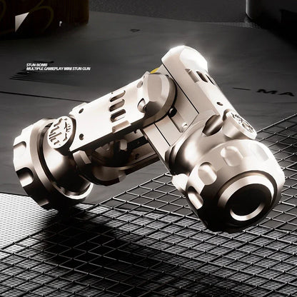 Stun Grenade Fidget Spinner & Mini Toy Gun – Ejectable Shell Stress Relief Finger Toy for Adults & Kids Gift