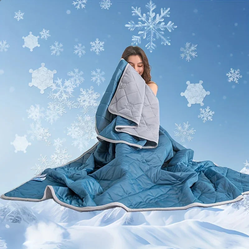 Ultra-Soft Summer Cooling Blanket – Lightweight Breathable Easy-Care Cooling Comfort for Hot Sleepers & Pillows