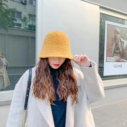 Anime K-Pop Demon Hunters Zoey Cosplay Hat – Unisex Retro Fisherman Cap, Yellow Warm Autumn Winter Halloween Accessory