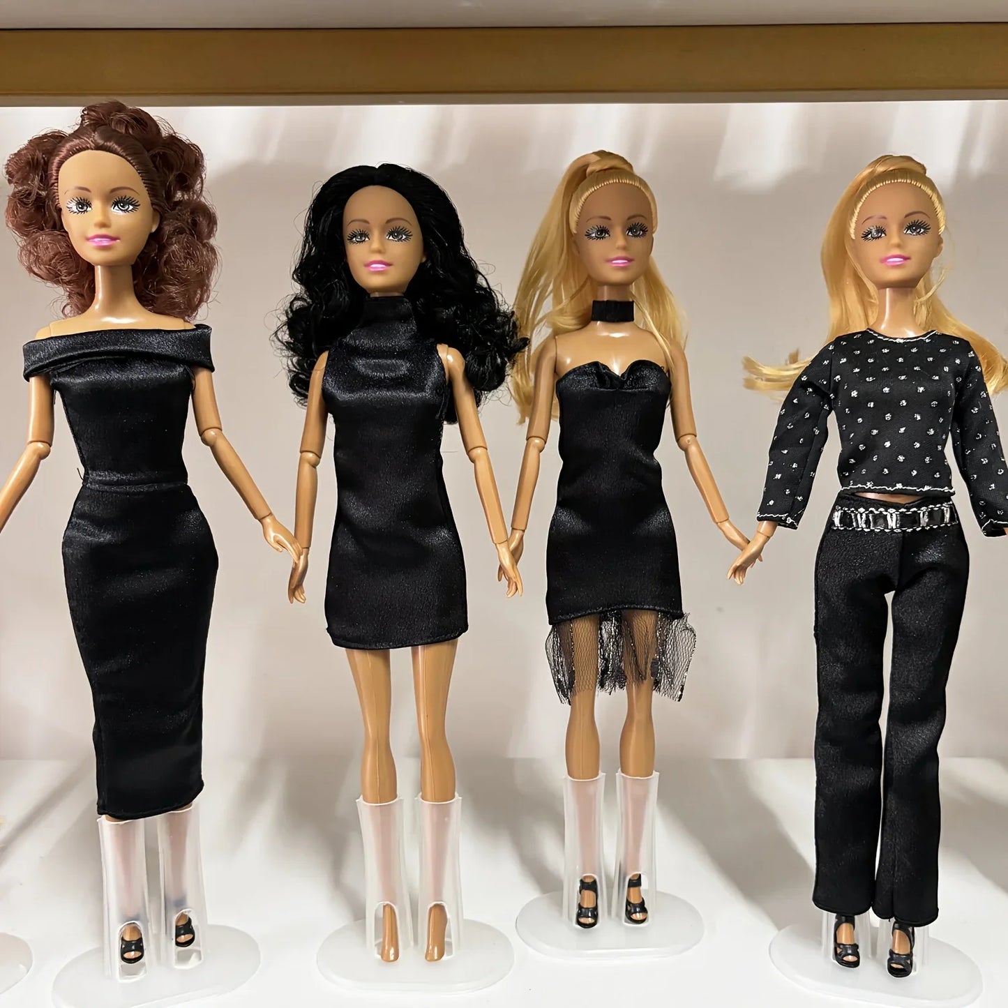 Fashion Black Dress for 11.5in/30cm 1/6 Doll – Clothes Only with Free Pair of Shoes