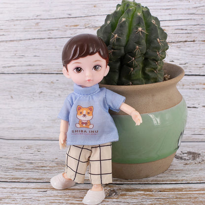 One Piece 6-Inch Baby Dolls – Boy Model with 13 Movable Joints & Painted Eyes, Birthday Gift Toy for Children Girls