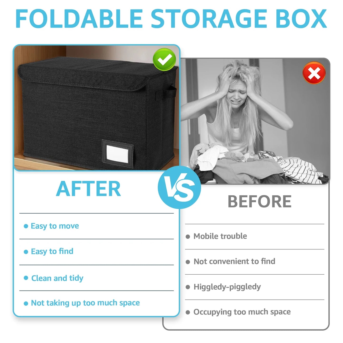 Comic Book Storage Bag with Handle – Washable Foldable Multipurpose Organizer for Home & Office