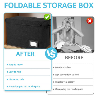 Comic Book Storage Bag with Handle – Washable Foldable Multipurpose Organizer for Home & Office