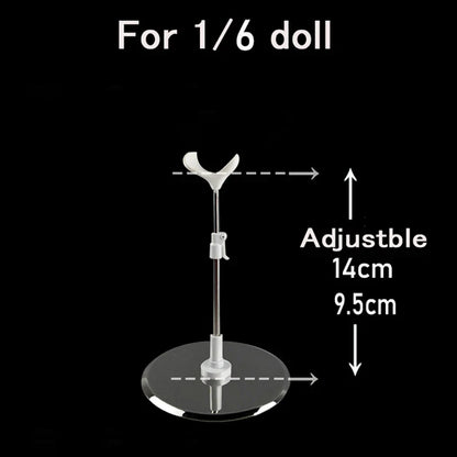 Adjustable Stainless Steel Doll Stand — 1/3, 1/4, 1/6 Universal Display Holder for BJD Dolls