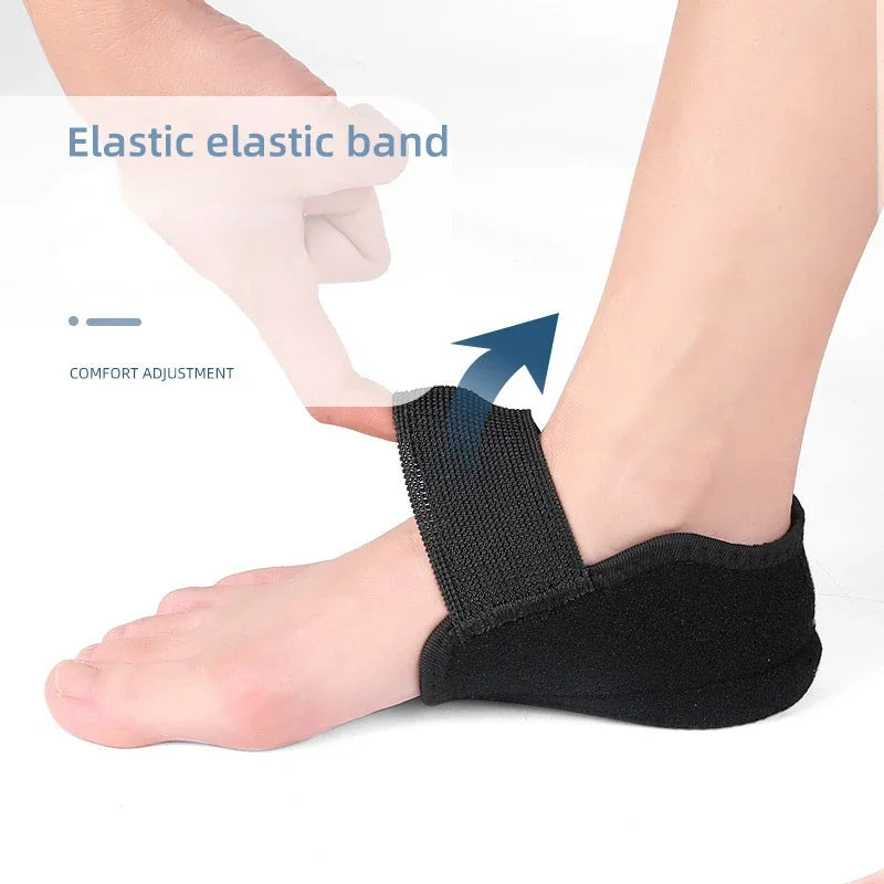 Silicone Heel Cup Cushion Inserts: Shock Absorption Shoe Pads for Plantar Fasciitis & Spurs - Moisturizing Foot Care Protector (1 Pair)