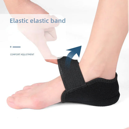 Silicone Heel Cup Cushion Inserts: Shock Absorption Shoe Pads for Plantar Fasciitis & Spurs - Moisturizing Foot Care Protector (1 Pair)