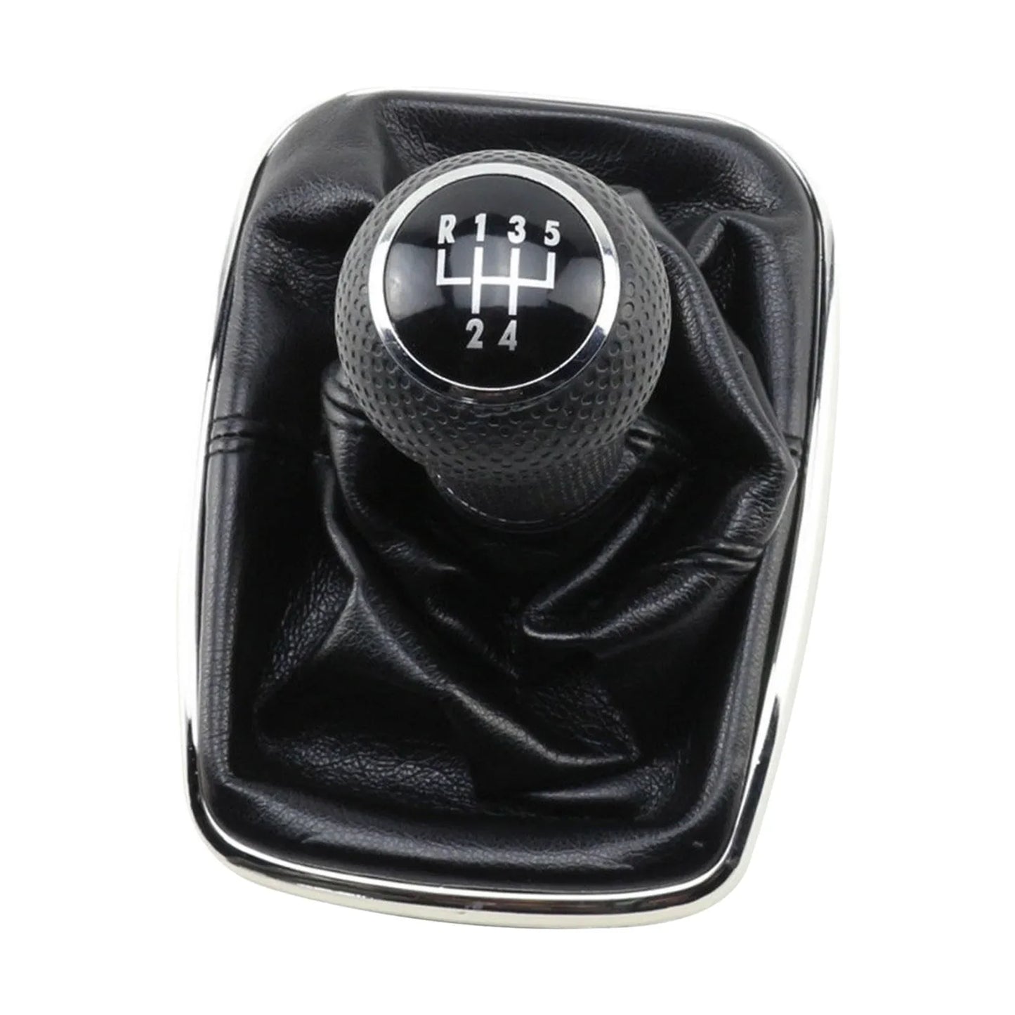 Premium 5-Speed Gear Shift Knob Gaiter Set for VW Golf Bora Jetta GTi MK4 ( 1999 2000 2001 2002 2003 2004 ) - PU Leather