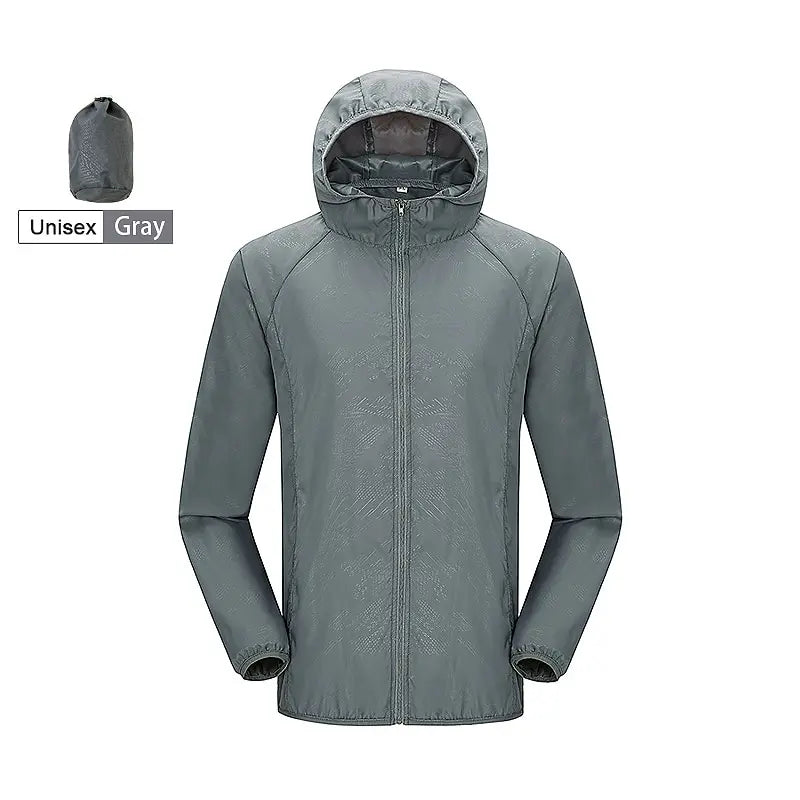 LNGXO Unisex Waterproof Hiking Jacket – Quick Dry Camping Windbreaker, Trekking, Fishing, Anti-UV Rain Coat for Men & Women