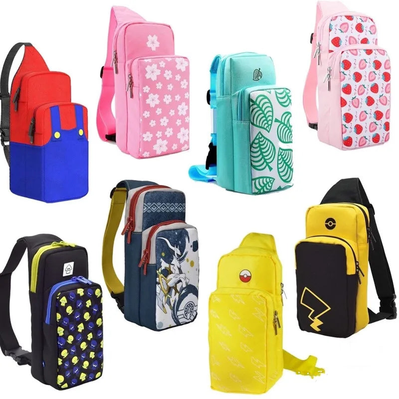 Dustproof Black Travel Shoulder Bag: Console Storage Zipper Bag for Nintendo Switch Lite/Switch OLED