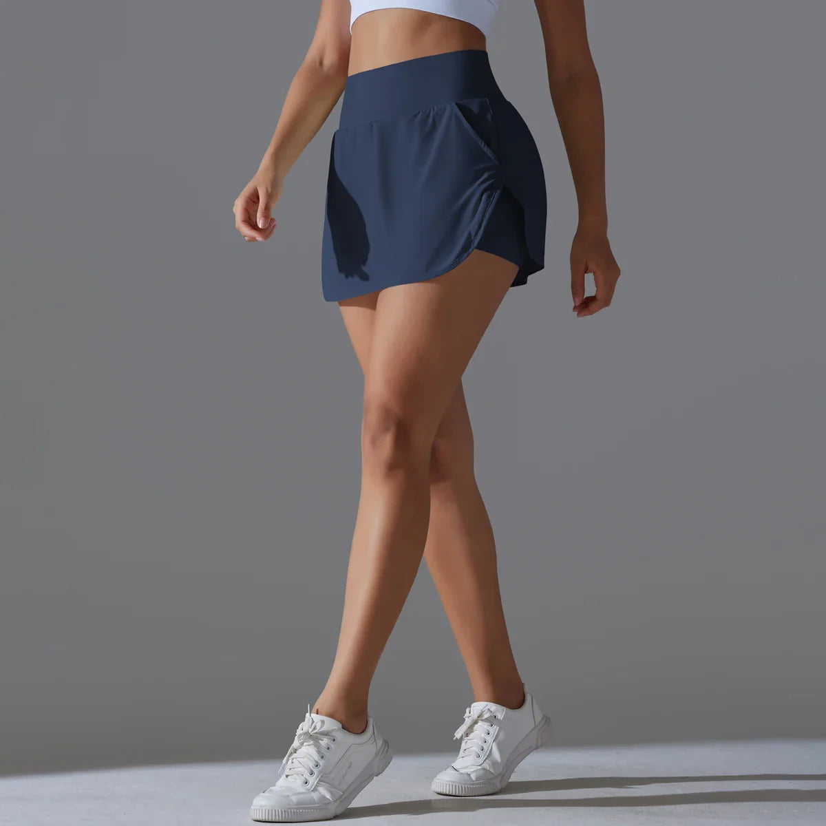 Outdoor Sports High Waist Yoga Skirt — Breathable Badminton Tennis Active Fitness Athletic Short Skirt