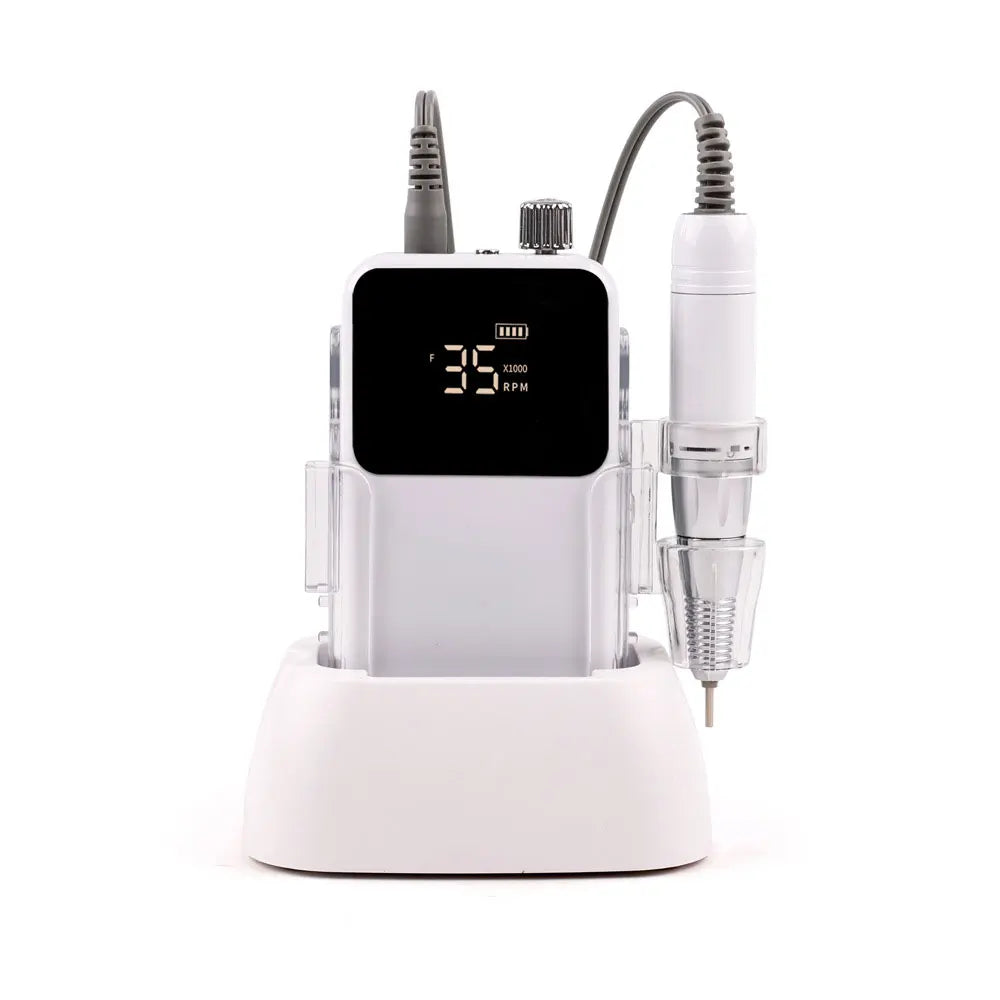 Professional Electric Nail Drill – 35000RPM Rechargeable Nail File for Gel Nails, Low Noise Sander, Nail Accessories