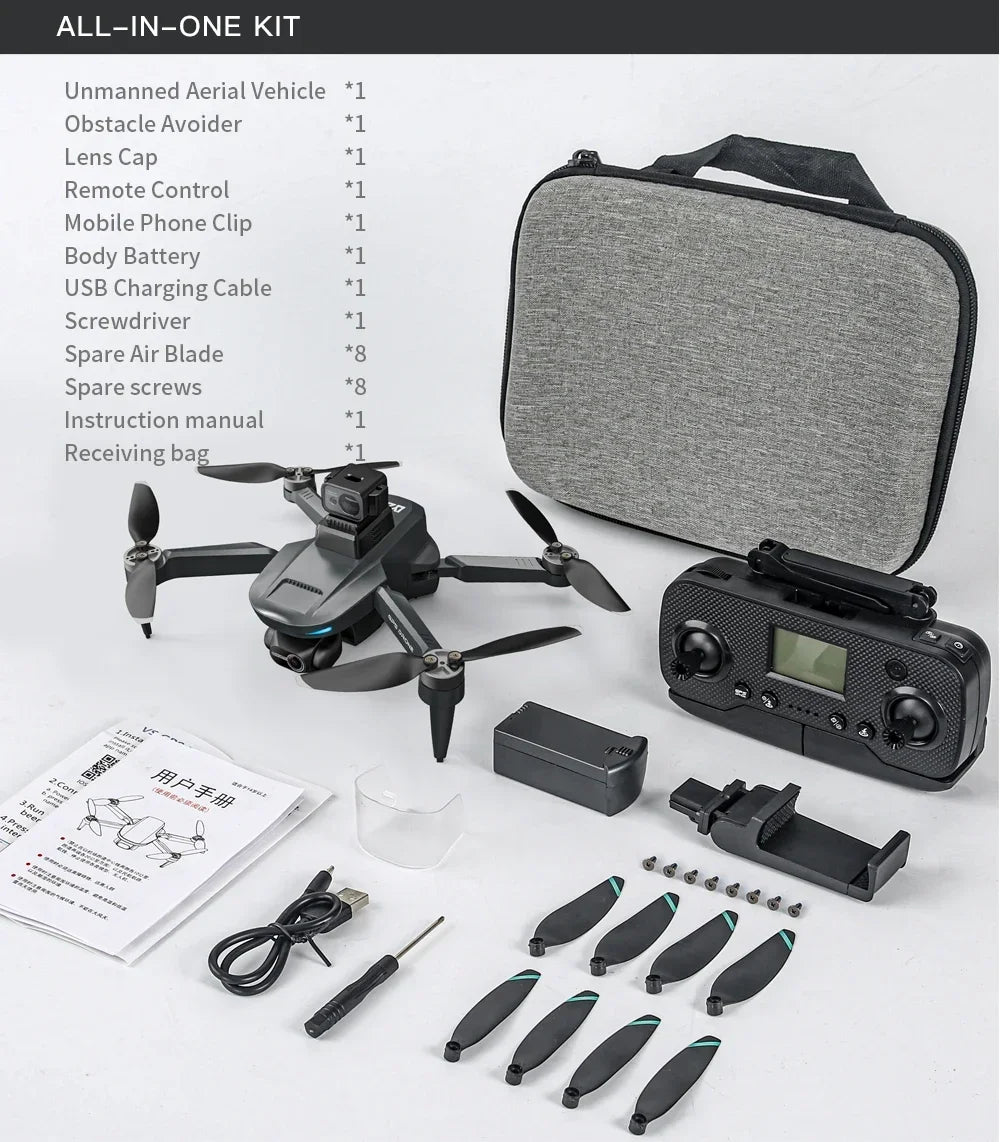 L200 PRO MAX Drone – GPS, Brushless Motor, 4K HD Camera, 2-Axis Gimbal, 360° Obstacle Avoidance FPV RC Quadcopter