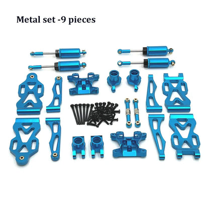 SCY Metal Upgrade Kit — Rear Suspension Hub, Rod, Swing Arm, Gear Bearing, Steering Cup & Drive Shaft for 16101Pro, 16102Pro, SG116 Max