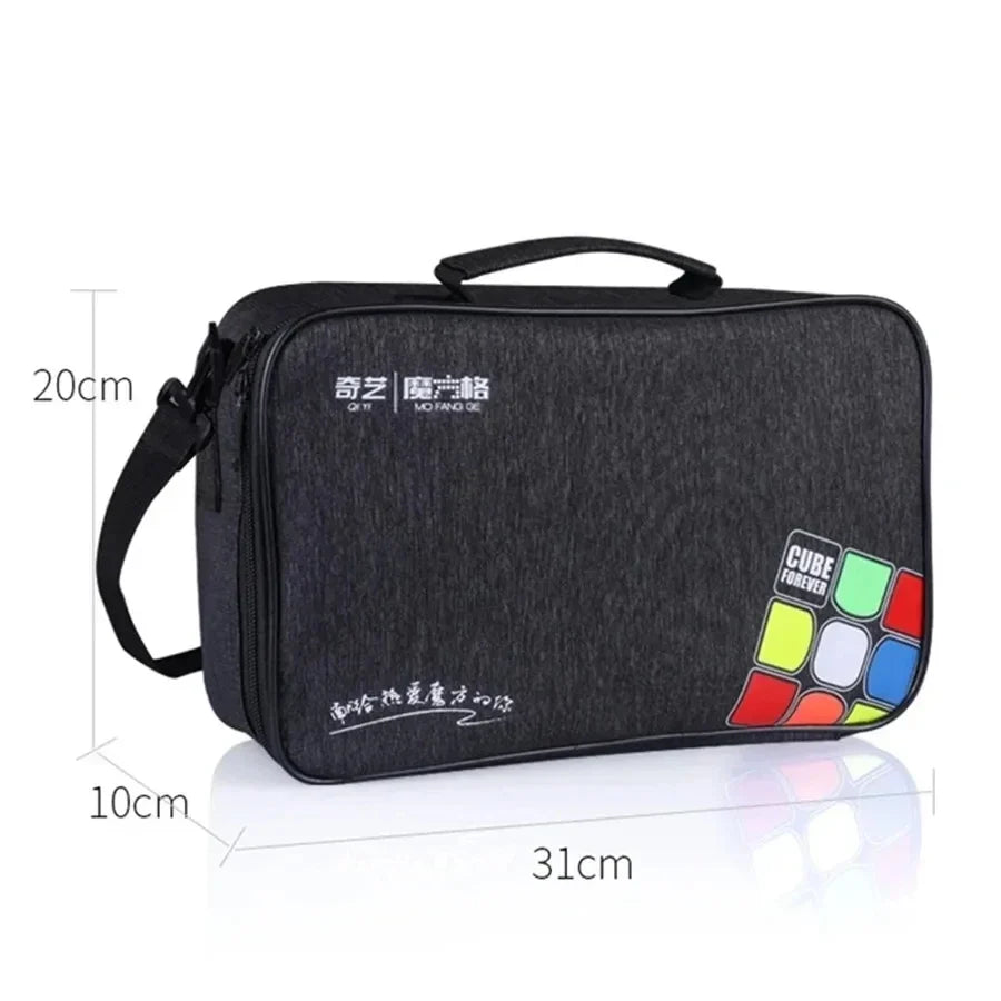 Qiyi Moyu Magic Cube Storage Bag - Professional Carry Case for 2x2 to 9x9 Speed Cubes, Puzzle Toys & Gifts