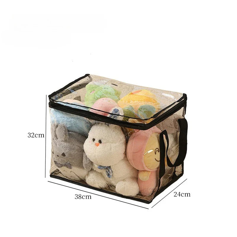 Plush Toy Storage Bag – Large Capacity Organizer for Kids’ Stuffed Animals, Waterproof Student Book & Study Storage Container