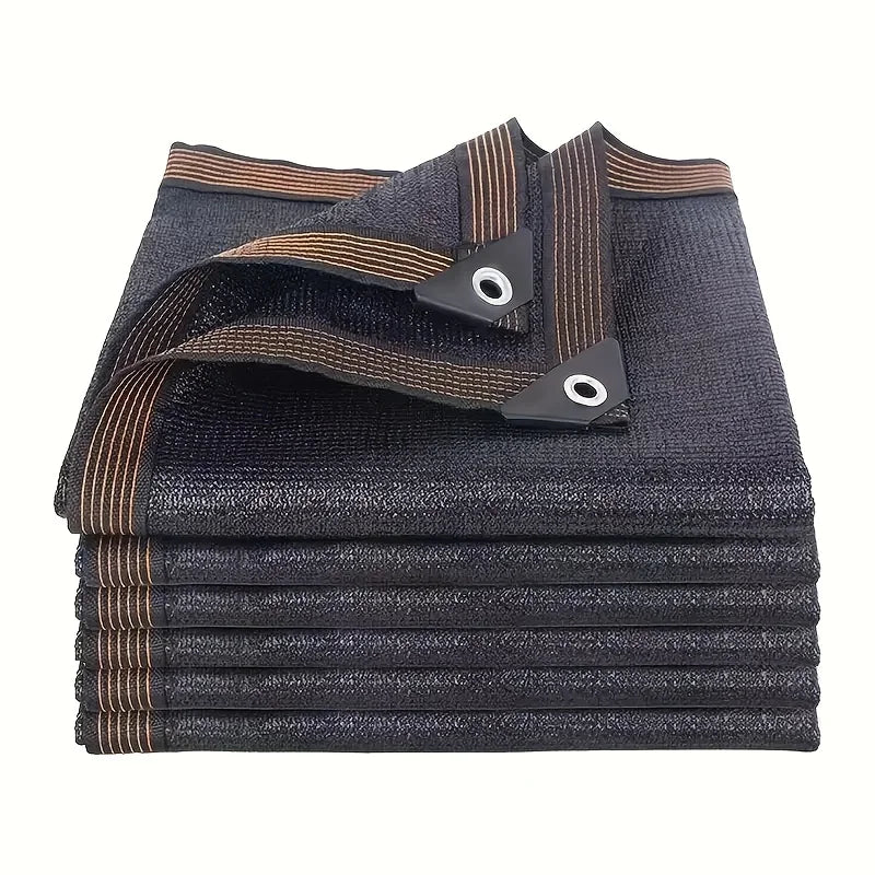 Black Shade Cloth Sunblock Mesh Cover with Grommets – UV Protection Netting for Pergola, Greenhouse, Garden, Patio & Canopy Use