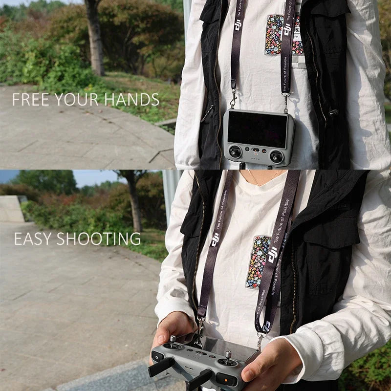 DJI RC 2 Remote Controller Neck Strap - Lanyard with Screws for DJI Mini 3 Mini 4 Pro Air 3 Mavic 3 Pro Drone Accessories