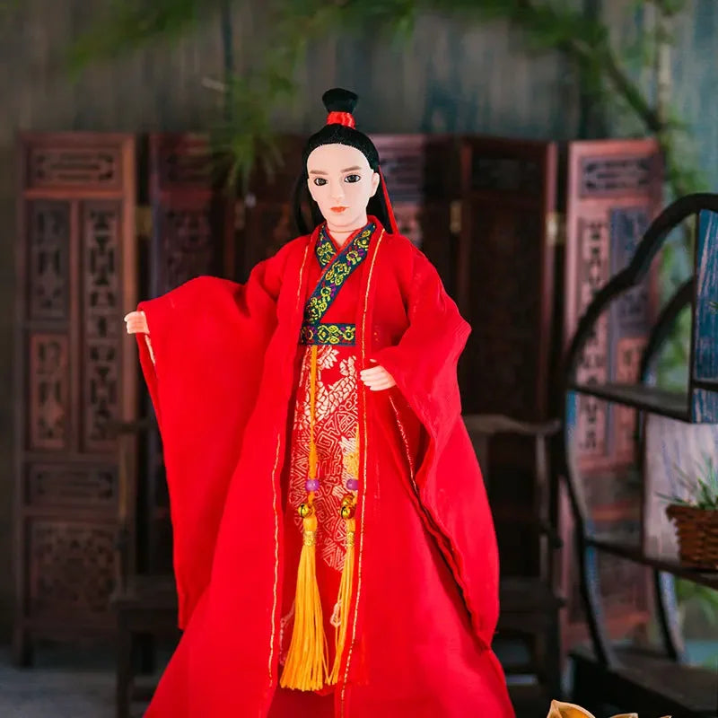 30cm 1/6 Prince Hero Man Doll – Chinese Ancient Costume Martial Arts Figure Desktop Decor Gift