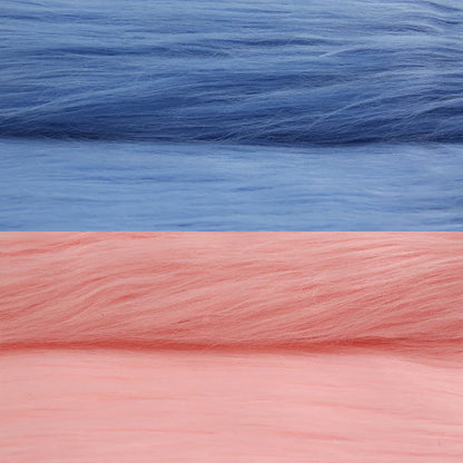 25x45cm Long Hair Faux Fur Fabric — DIY Animal Suit, Doll Hair, Beard Craft Material for Patchwork, Garment Sewing Accessories