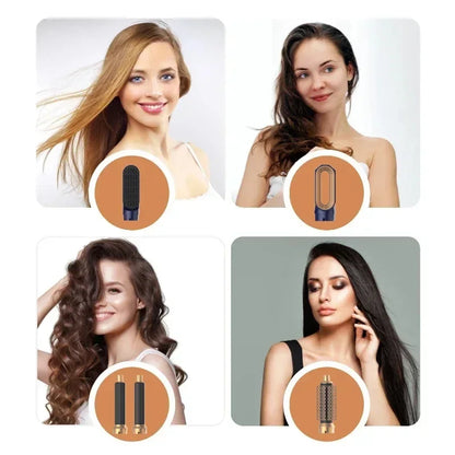 5-in-1 Hair Dryer Comb Set – Professional Hot Air Styler for Curling, Straightening & Volumizing Hair at Home