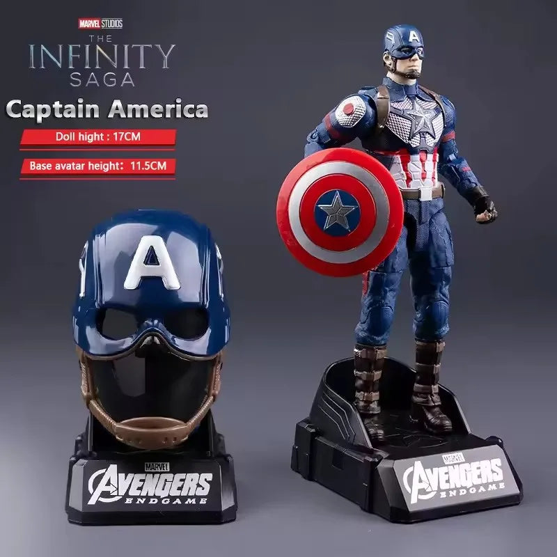 Marvel Iron Man Head Shaped Action Figure – Deformable Toy with Spider-Man Joints, Mobile Model Doll for Kids’ Educational Play