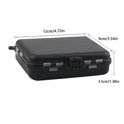 Portable Fishing Tackle Bait Storage Boxes: Double-Sided Organizer for Lures and Hooks - Mini Utility Fishing Box