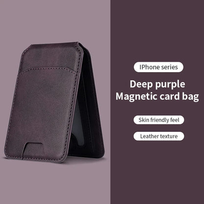 Luxury MagSafe Leather Wallet Case – Magnetic Card Holder for iPhone 16, 15, 14, 13, 12 Pro Max