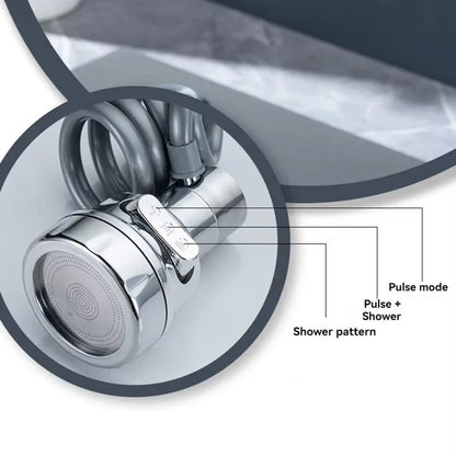 3-Mode Rotating Sink Faucet – 360° Water-Saving Filter Extension for Kitchen
