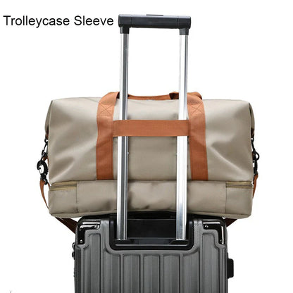 Travel Gym Bag – Short-Distance Luggage & Portable Fitness Duffel, Shoulder, Crossbody, and Weekender Carry-On Bag