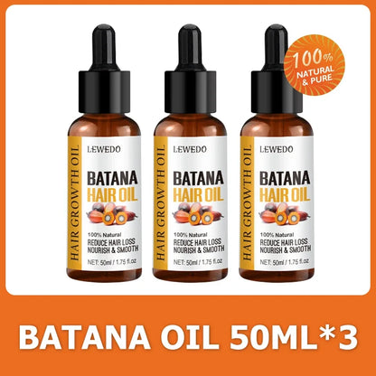 Lewedo Naturals Batana Oil - Pure Hair Care Treatment for Men & Women Nourishing Shiny Hair & Scalp Support