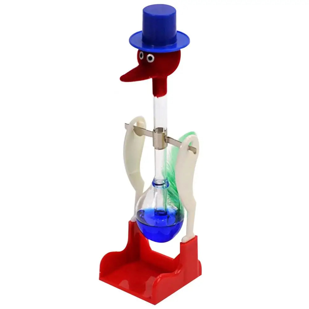 Creative Drinking Bird Liquid Motion Toy – Lucky Duck Bobbing Science Prank Desk Decoration Ornament & Gift for Home and Office
