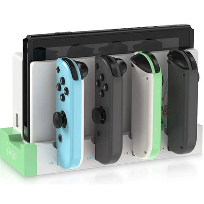 IPEGA PG-9186 Joycon Charging Dock Station for Switch & OLED – Charges Up to 4 Controllers, Compatible with All Models