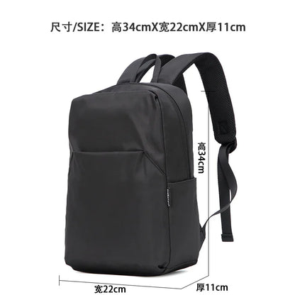 Mini Canvas Men’s Backpack – Black Rucksack, Waterproof School & Travel Bag