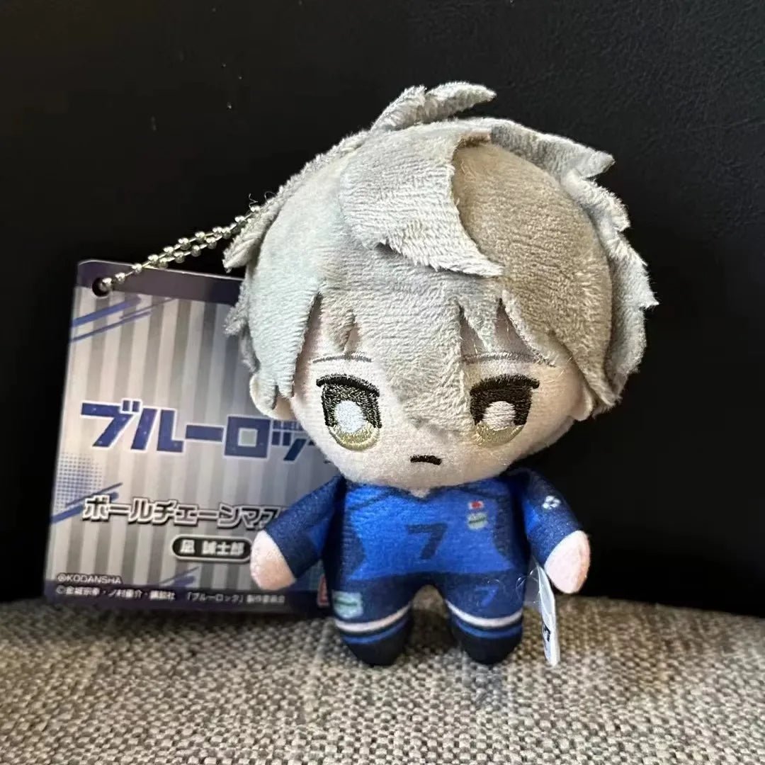 Mini Blue Lock Plush Keychain – Nagi Anime Backpack Charm & Cute Stuffed Doll Gift