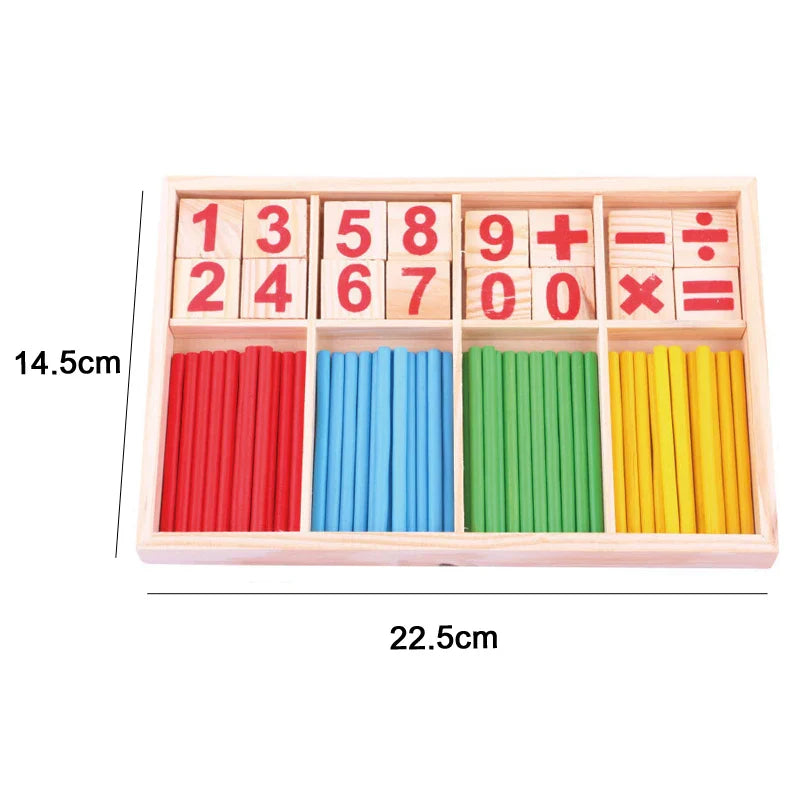 Hot Kids Montessori Wooden Toys – Macaron Blocks, Music Rattles, Colorful Educational Learning Blocks for Babies
