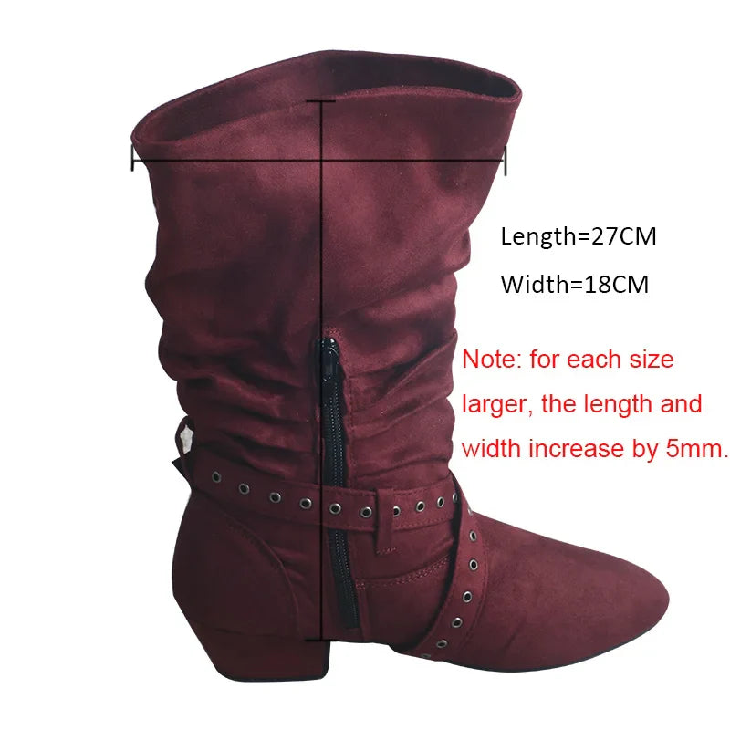 Wedopus Women’s Customized Heel Western Dance Boots – Black Suede Cowboy Shoes for Urban Dancing