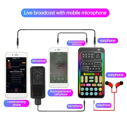 New i9 Portable Handheld Voice Changer – Mini Sound Card with 8 Multi-Functional Sound Effects