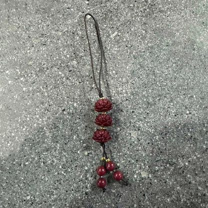 Chinese Style Phone Lanyard - Retro Tassel Anti-Lost Strap with Keychain & Bag Charm